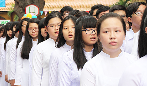 Khai giảng, THCS Nam Từ Liêm, GS Nguyễn Thiện Nhân Khai giảng, THCS Nam Từ Liêm, GS Nguyễn Thiện Nhân