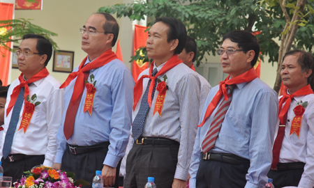 Khai giảng, THCS Nam Từ Liêm, GS Nguyễn Thiện Nhân Khai giảng, THCS Nam Từ Liêm, GS Nguyễn Thiện Nhân
