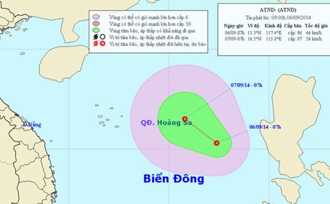 Xuất hiện, áp thấp nhiệt đới, biển Đông, mưa dông, lốc xoáy