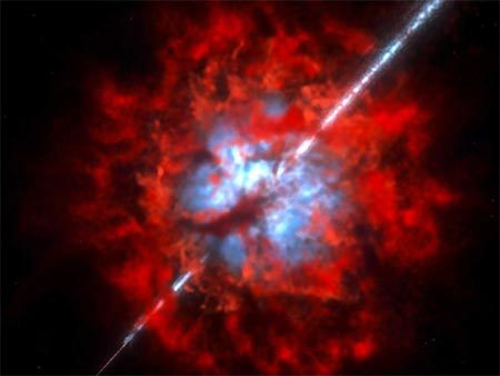 siêu tân tinh, mạnh nhất vũ trụ, vụ nổ, bức xạ gamma