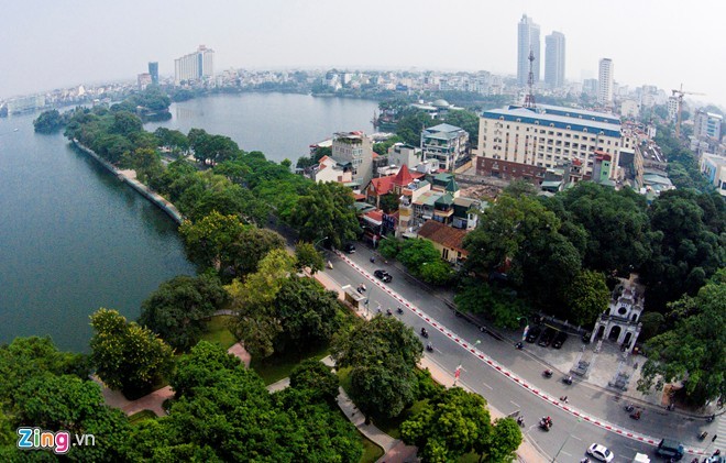 đường Thanh Niên, đường Cổ Ngư, hồ Tây, hồ Trúc Bạch