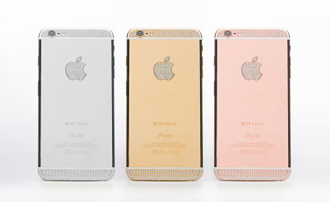 iPhone 6 Plus, mạ vàng, nạm kim cương