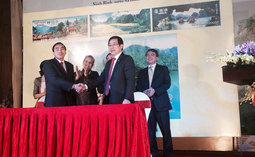 Vietnam Post, Bộ TT&TT, tem, Quần thể danh thắng Tràng An, Di sản UNESCO Vietnam Post, Bộ TT&TT, tem, Quần thể danh thắng Tràng An, Di sản UNESCO