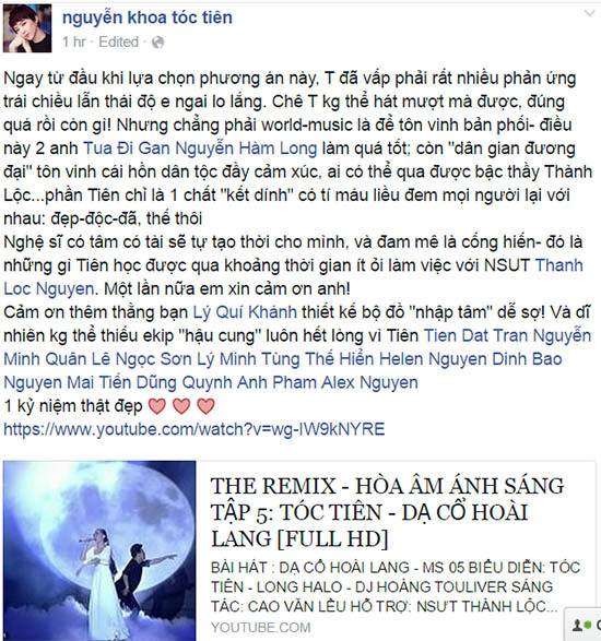 The Remix, Hòa âm và Ánh sáng, Sơn Tùng MTP, Giang Hồng Ngọc, Tóc Tiên, Isaac, Đông Nhi, Pha Lê, Bảo Anh
