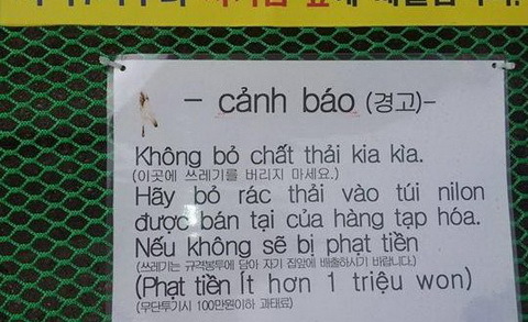 cảnh báo, người Việt xấu xí, ăn cắp, vệ sinh công cộng, xả rác bừa bãi, người Việt ở nước ngoài