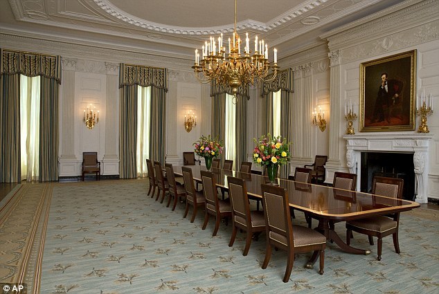 phòng yến tiệc, Nhà Trắng, Obama, Tổng thống, Mỹ, phu nhân