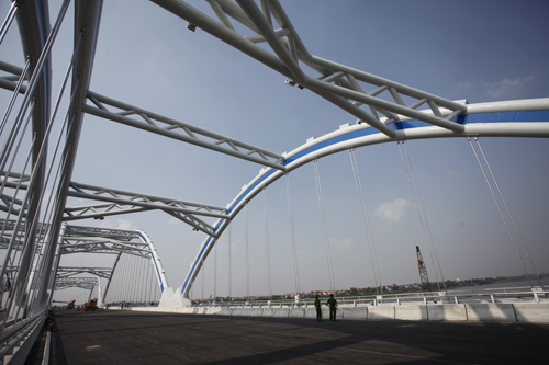 Cầu Đông Trù, Long Biên, động đất, cấp 8, Hà Nội, thông xe