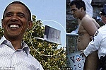 Obama bị một gã khỏa thân tấn công