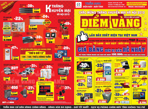 Trần Anh khuyến mại chưa từng có tại Tháng Khuyến mại HN