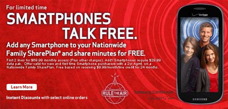 Samsung thành “nạn nhân” trong quảng cáo của Verizon