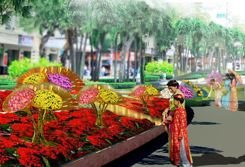 Đường sách nối đường hoa đón Tết