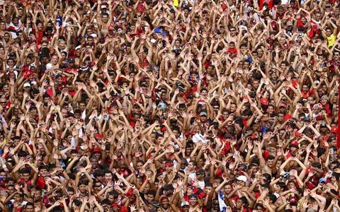 Chùm ảnh: 20.000 CĐV Flamengo chào đón Ronaldinho