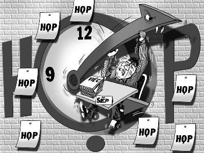 Cuối năm, hành nhau đi họp