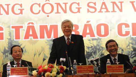Toàn văn họp báo của tân Tổng Bí thư Nguyễn Phú Trọng