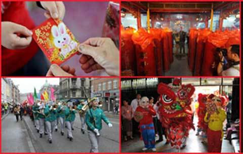 Pháo nổ rung chuyển Trung Quốc trong năm mới