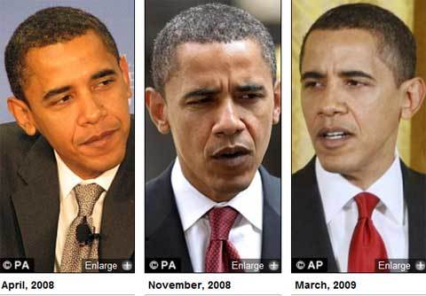 Mỹ bác tin đồn Obama nhuộm tóc