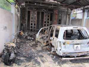 Cháy lớn tại ngân hàng Techcombank