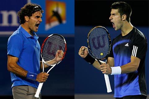 Federer nắn gân Djokovic trước trận chung kết