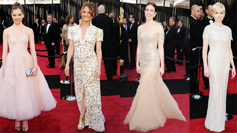 Một rừng mỹ nhân trên thảm đỏ Oscar 2011