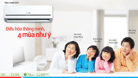 Thế hệ điều hòa thông minh cho bốn mùa như ý