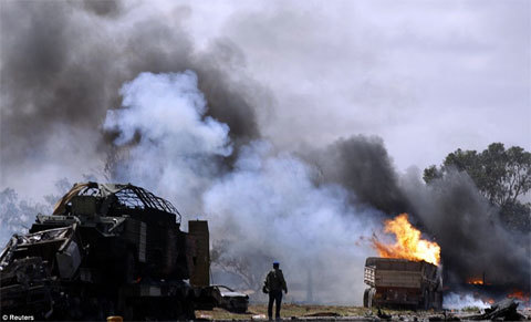 Chùm ảnh Libya dưới hỏa lực của liên quân