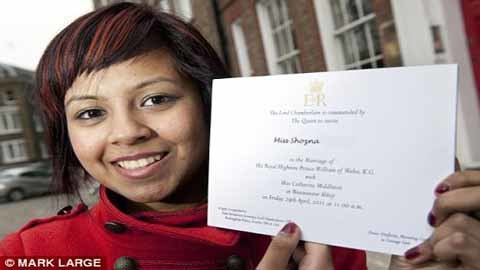 Cô gái không nhà được dự lễ cưới Hoàng gia Anh