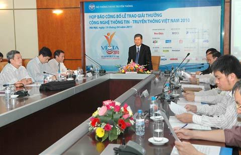 23/4: Trao Giải thưởng CNTT-TT Việt Nam 2010