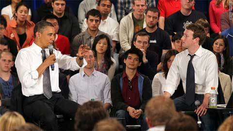 Obama thăm Facebook vận động tranh cử