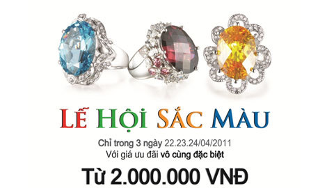 Lễ hội sắc màu tại Thế giới Kim cương Tp. HCM