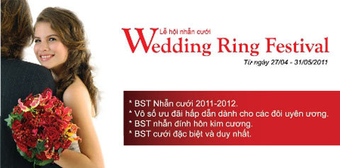 Tưng bừng Lễ Hội Nhẫn Cưới tại Thế Giới Kim Cương