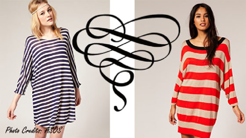 Mới mẻ với họa tiết sọc ngang cổ điển