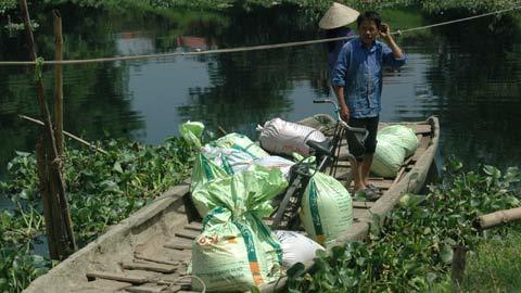 Đu dây qua sông ở ngay Hà Nội