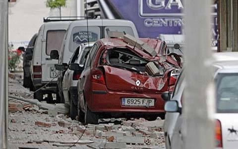 Chùm ảnh Tây Ban Nha bị động đất tàn phá