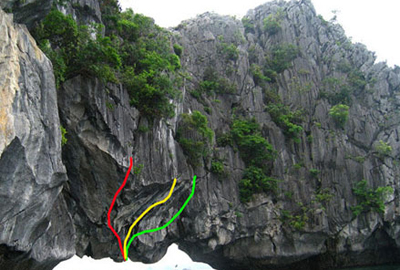 Hấp dẫn leo núi trên biển mùa hè