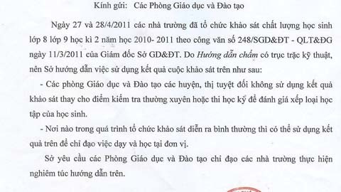 'Sáng tạo' cứu trò hay tùy tiện thay điểm thi?