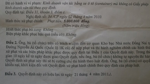Thanh tra giao thông phạt nhầm hay “làm khó”?