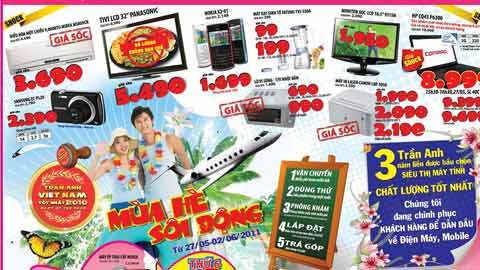 Nhanh tay nhận khuyến mãi hè của Trần Anh