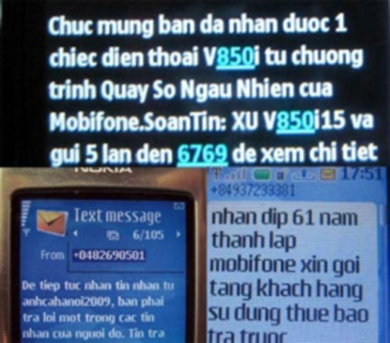 Tin nhắn tinh vi lừa hàng loạt thuê bao di động