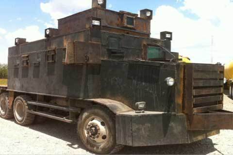 Mafia độ xe tải thành xe bọc thép chở ma tuý