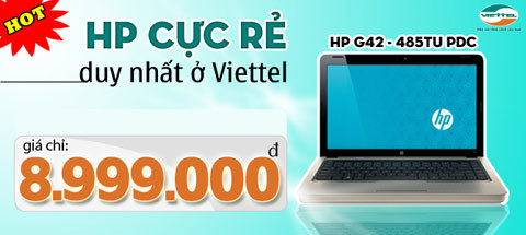 Viettel tung ra thị trường 1000 laptop HP giá rẻ