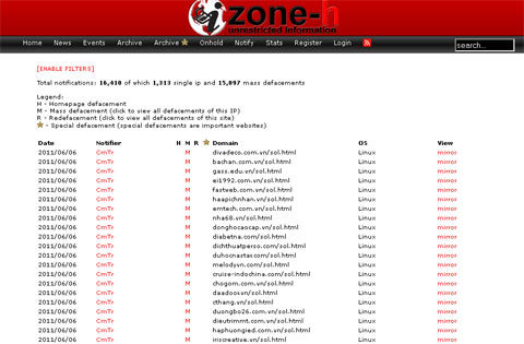 Hơn 200 website VN bị hack chỉ trong 1 đêm