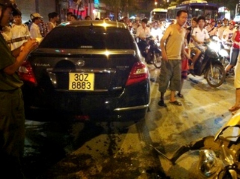 'Xe điên' gây tai nạn liên hoàn ở Hà Nội