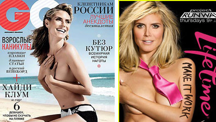 Siêu mẫu Heidi Klum nude liên tiếp