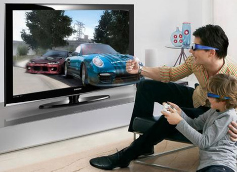 Ngồi gần TV khi xem 3D nguy cơ hỏng mắt