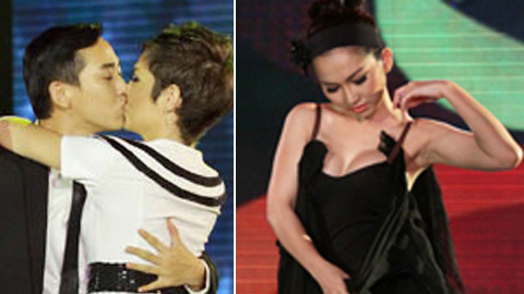 Kim Hiền quá sexy, Hứa Vĩ Văn hôn trộm bạn nhảy
