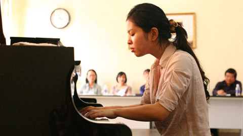 Phòng thi 'nóng' nhất nhạc viện