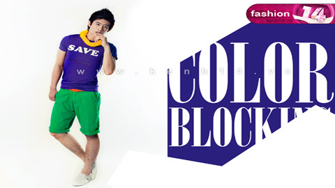 Nổi bật với phong cách colour block cho teenboy