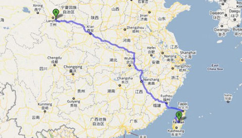 Google Maps khuyên người dùng bơi qua Thái Bình Dương
