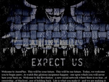 Nhóm tin tặc Anonymous mở trang mạng xã hội