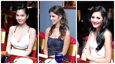 Hương Giang, Ngọc Trinh hội ngộ hoa hậu Nga